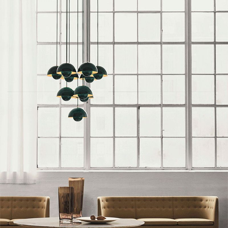 Luminaires pendentifs de style nordique 1 lumière minimaliste macaron suspendu