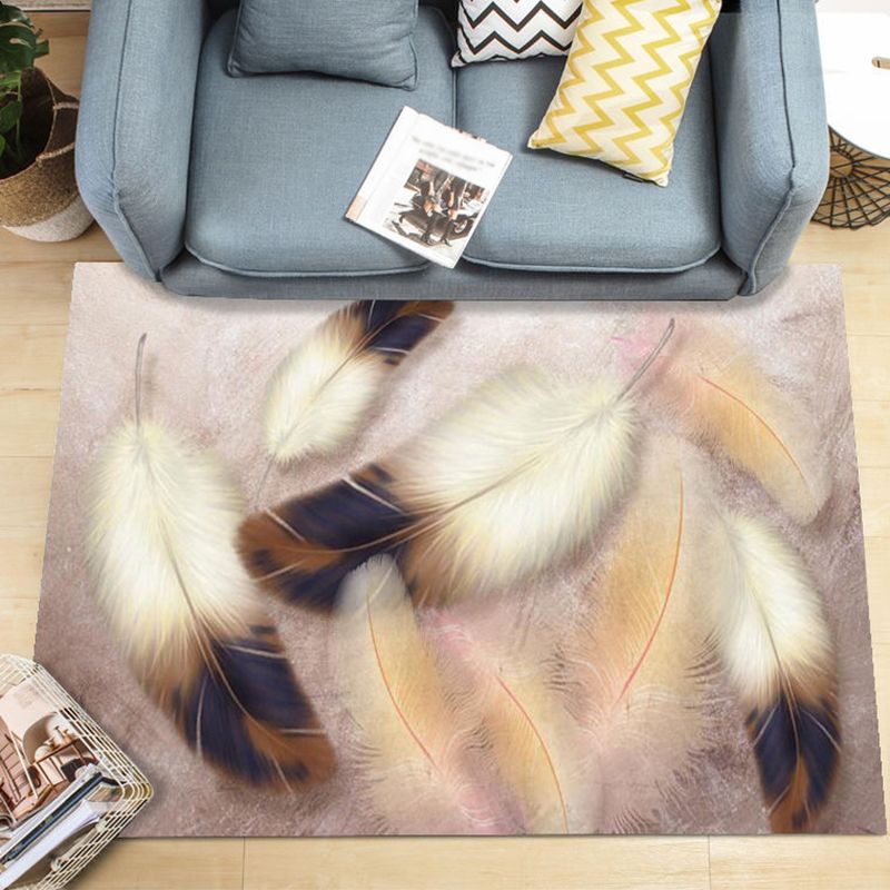 Simplicity Modern Indoor Rug Individuality Pattern Area Carpet Rectangle Friendly Washable Rug for Home Decoration