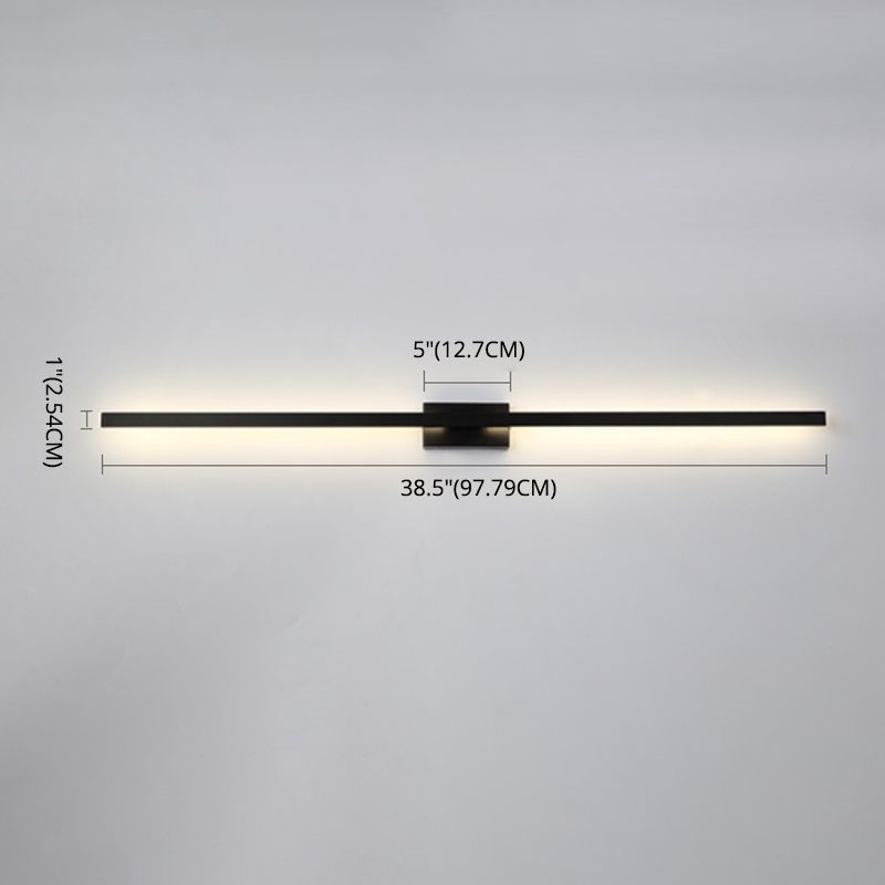 Linear Vanity Wall Lights Modern Simplicity Aluminium Wall Sconce for Bathroom