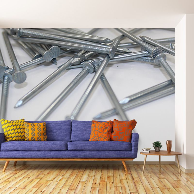 Living Room Wall Mural Industrial Metal Decorative Eco-friendly Wall Covering