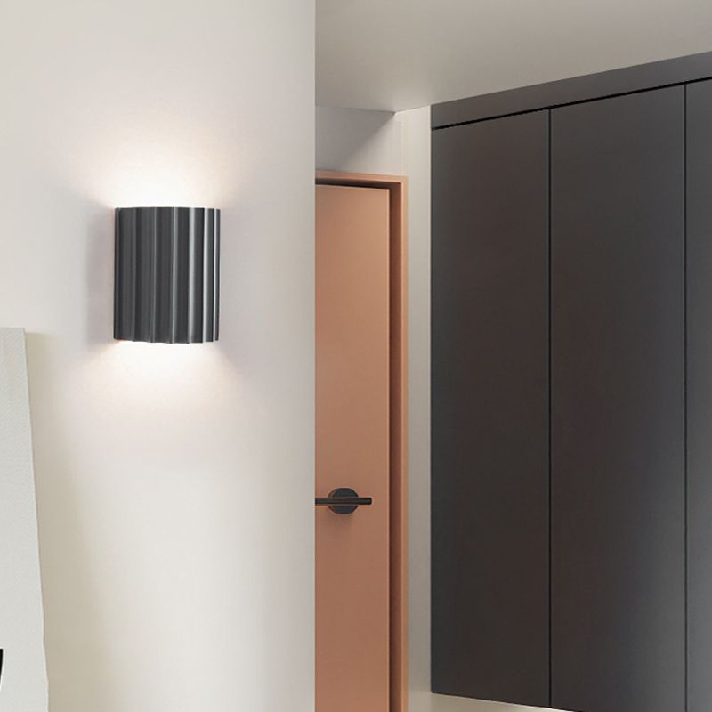 Flush Mount Wall Light Contemporary Polish Finish Lighting for Dining Room