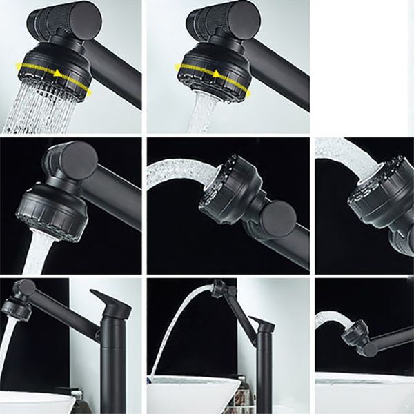 Glam Style Faucets Vessel Sink Faucet with Single Lever Handle