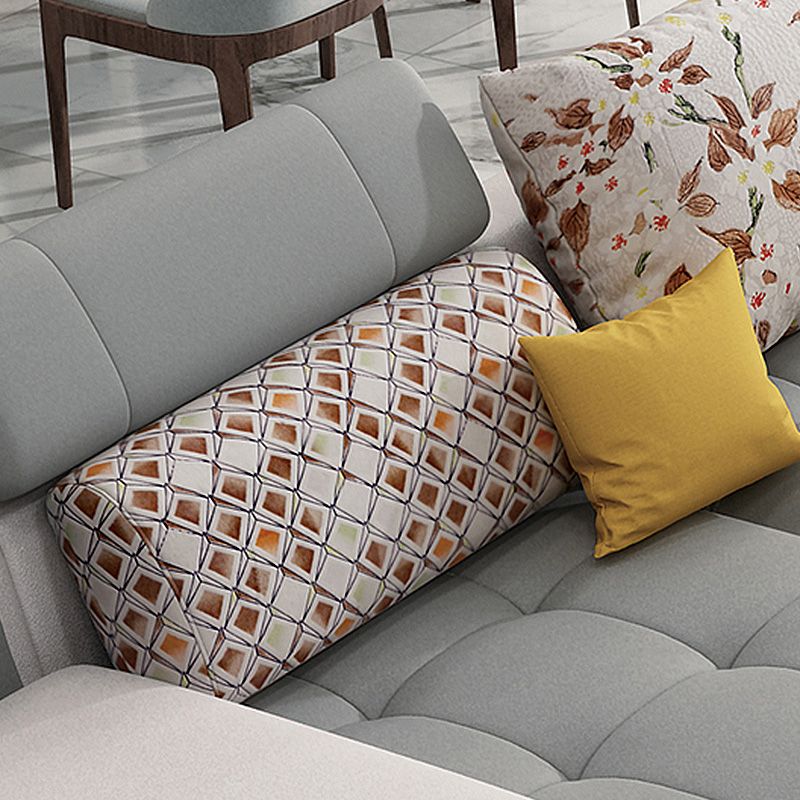 161.42"L X 98.43"W X 35.43"H Pu Cushion Back Sofa Square Arm Sectionals with Storage