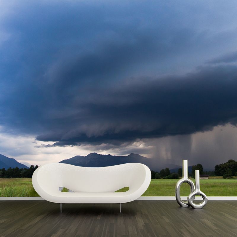 Photography Contemporary Mural Wallpaper with Cloudscape Painting for Decoration