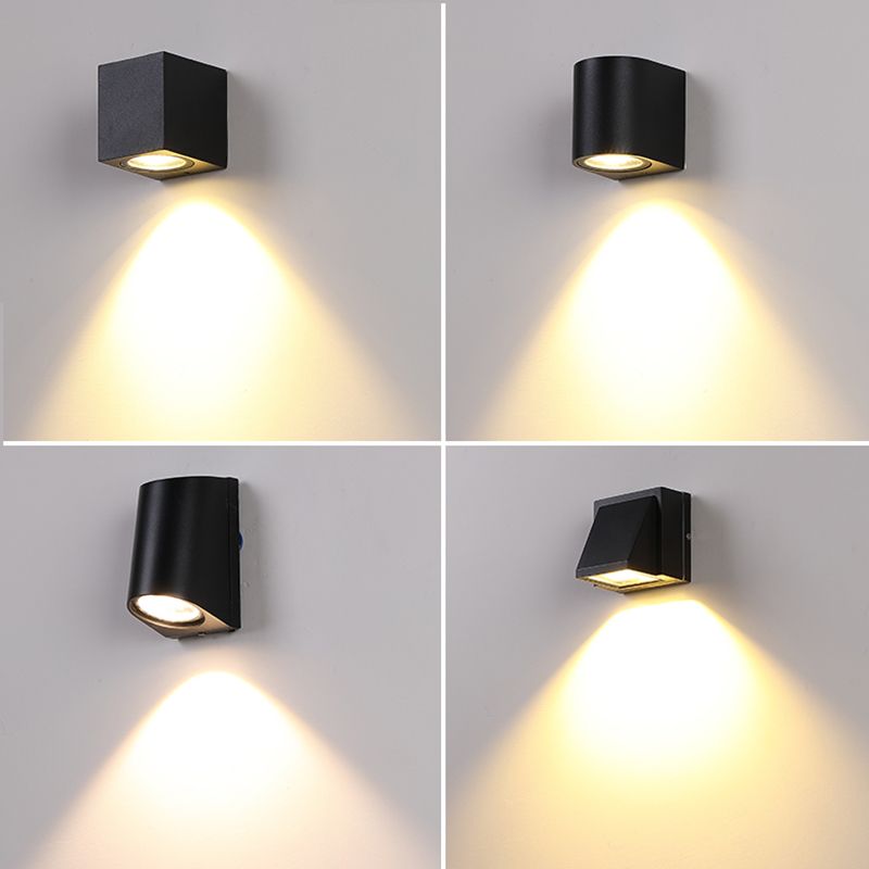 1 Light Geometric Wall Lights Modern Style Metal Wall Lighting Ideas