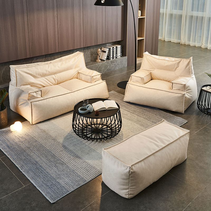 Faux Leather Arm Chair 39.3"L x 35.4" W x 25.5" H Arms Included Chair for Bedroom