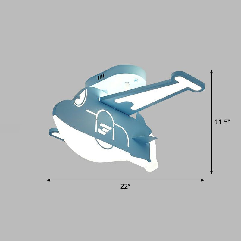 Acrylic Plane Flush Light Minimalist LED Flush Ceiling Light Fixture for Child Room