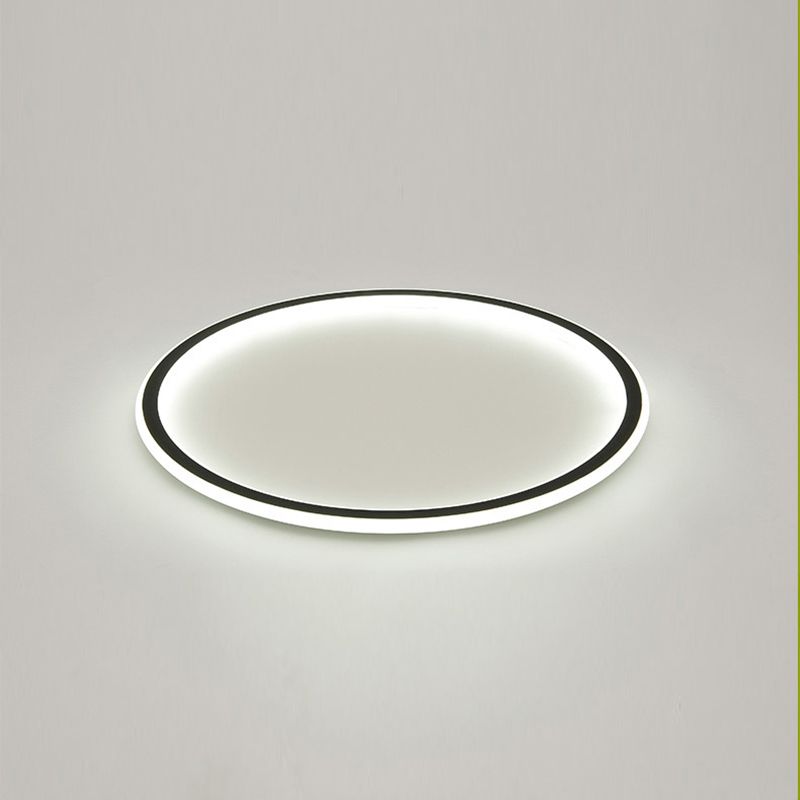 Cirkelvormige metalen plafondlamp, minimalistische stijl LED-inbouwplafondlamp