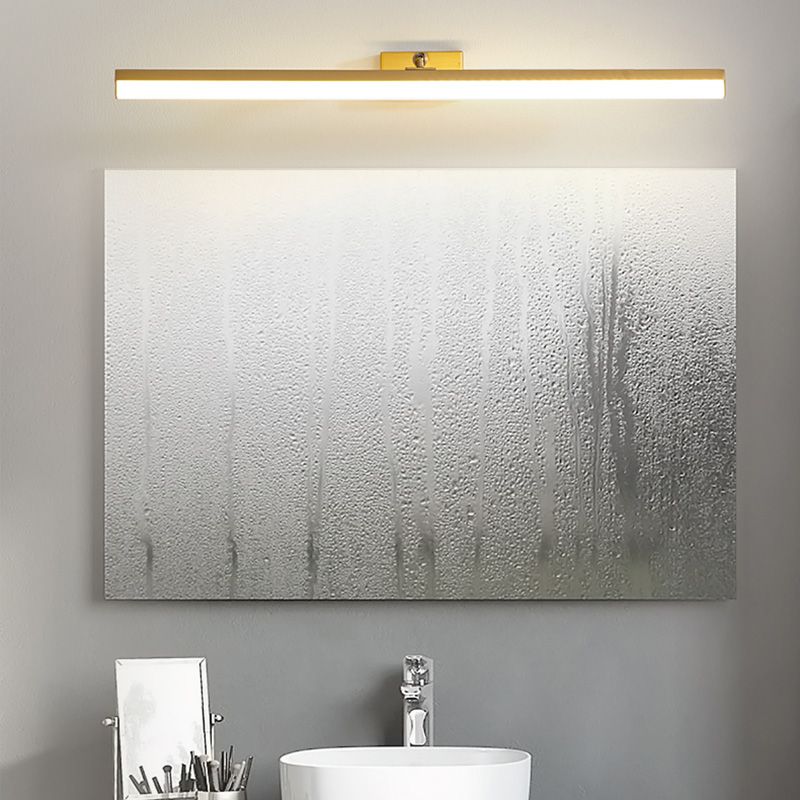 Brass LED Lamp Wall Mounted Vanity Lights for Bathroom Powder Room Washroom