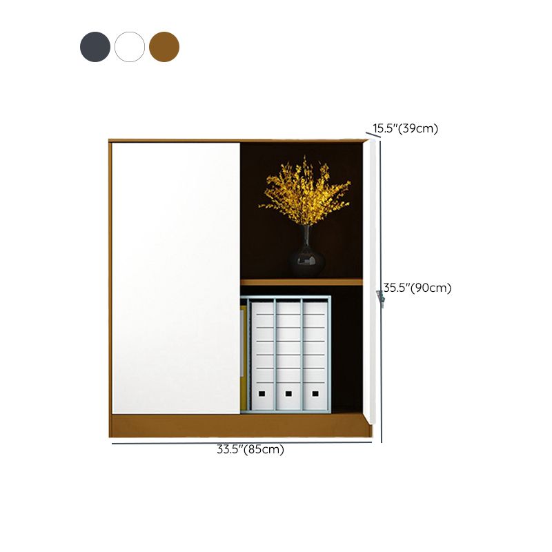 Vertica Metal File Cabinet Modern Color Block Filing Cabinet for Office