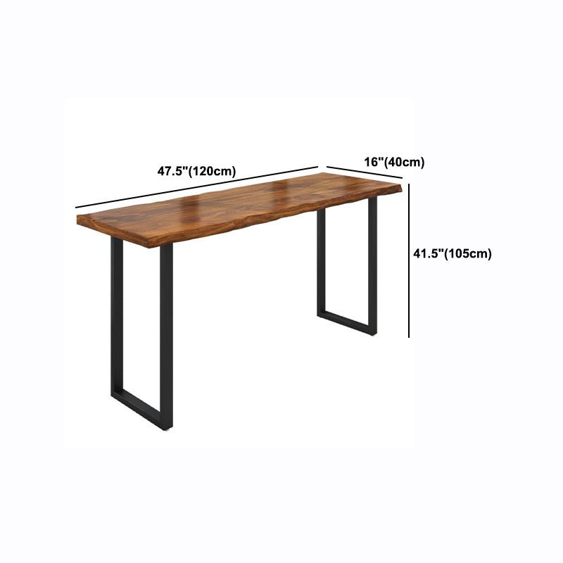 Modern Rectangular Pub Table Set 1/2/5/6 Pieces Wooden Counter Table with High Stools