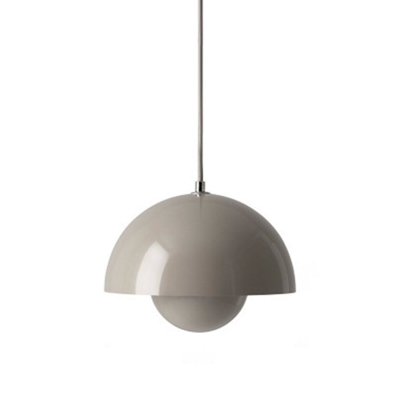 Modern Minimalist Style Globe Ceiling Pendant Light 1 Light Pendant Lighting with Metal Shade