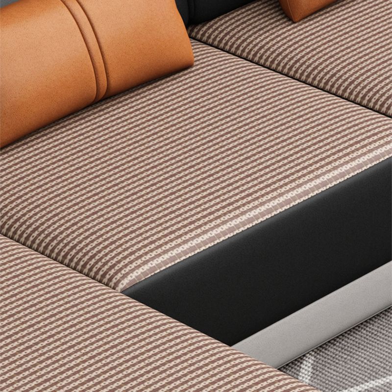 Modern Pillow Top Arm Sectionals 133.86"Lx 70.87"W x 35.43"H High Back Sofa with Chaise