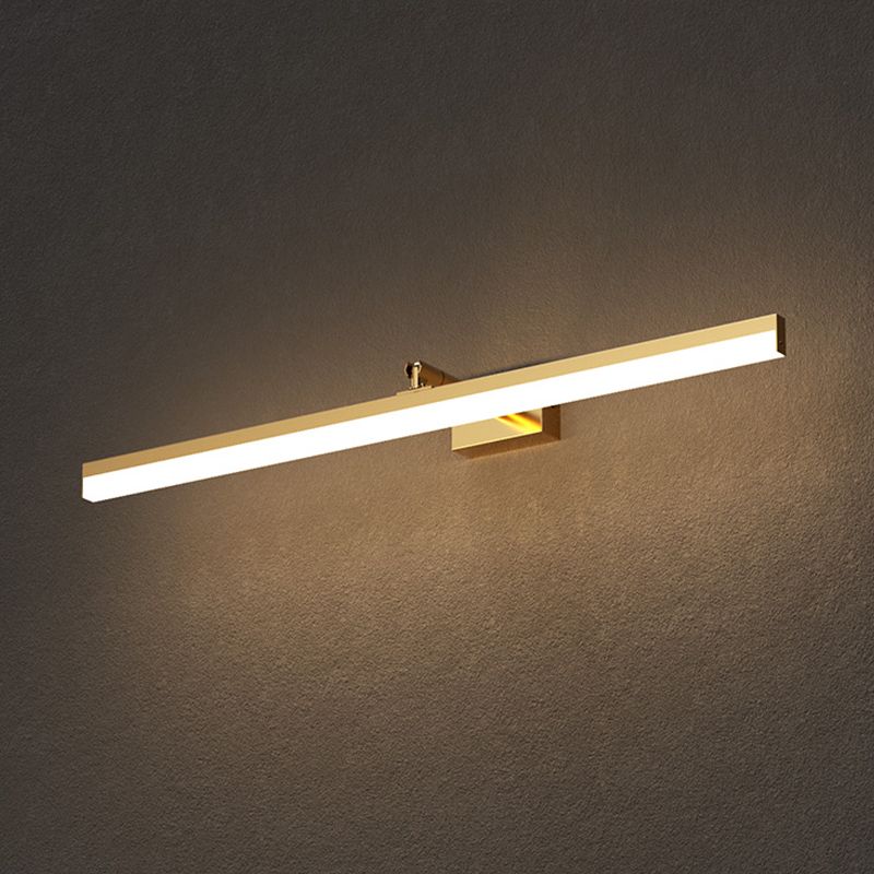 Modern Simple Mirror Front Light LED Vanity Light with Acrylic Shade for Bathroom