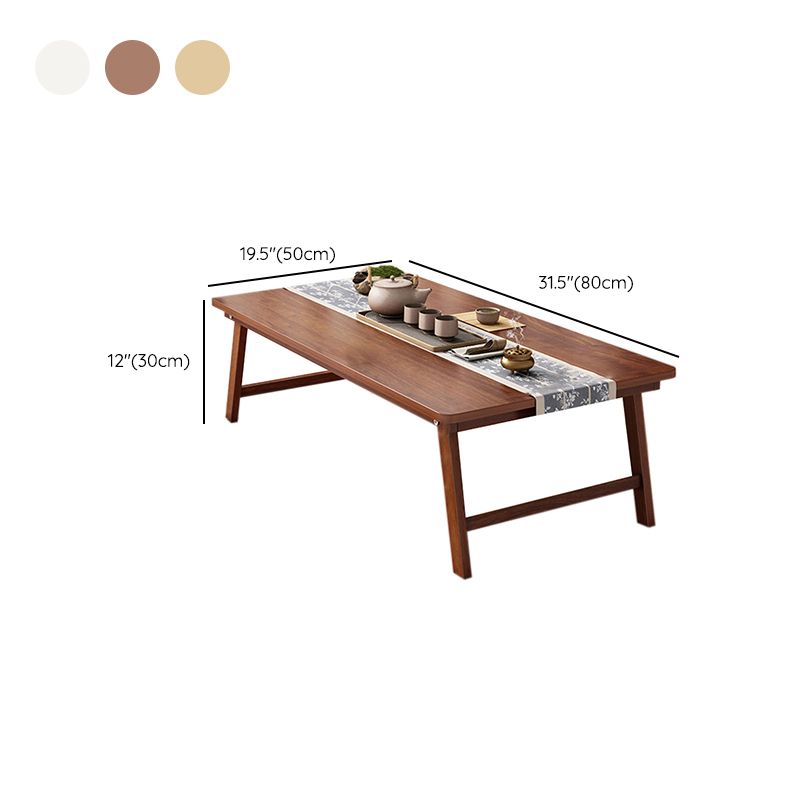 Rectangle Wood Coffee Table Contemporary Single Coffee Table