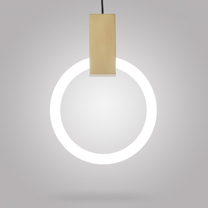 Lámpara de colgante geométrica de luz geométrica para el hogar contemporáneo para el comedor