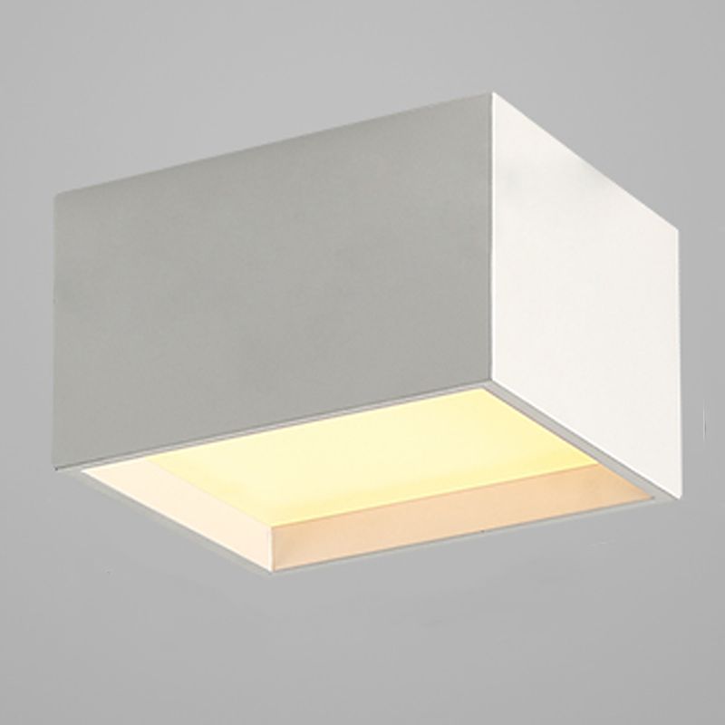 Lampada da soffitto geometrica acrilica LED in ferro laccato di semplicità moderna per corridoio