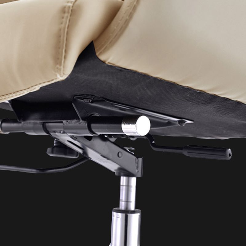 Modern Leather Executive Chair Adjustable Tilt Mechanism Swivel Office Chair