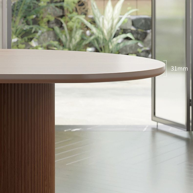 Mesa de comedor de madera maciza de forma libre Mesa Simplicity con 3 patas