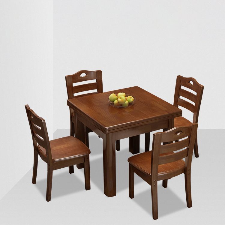 Industrial Quadratbrauner Esstisch Massivholz Standard Esstisch für Küche