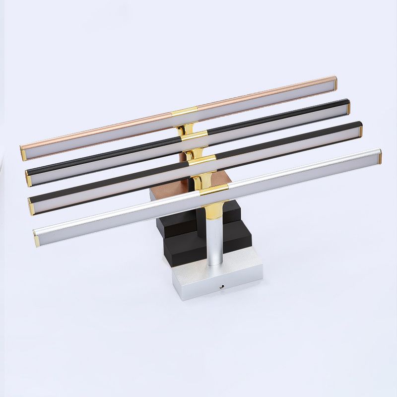 Linear Aluminium Vanity Wall Light Fixtures Modern Style 1-Light Wall Light Sconce