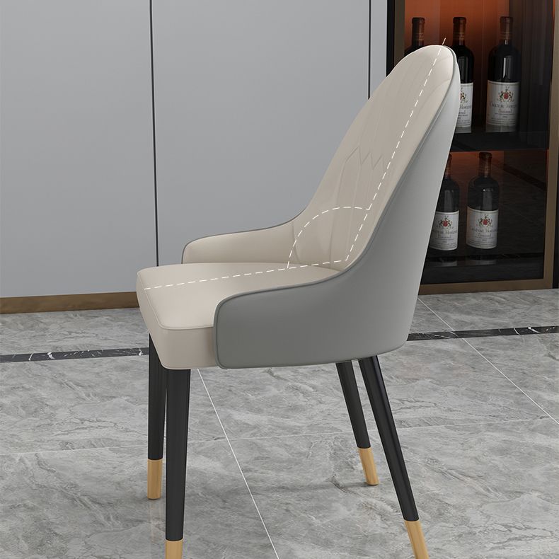 Rectangle Contemporary Style Dining Room Set Sintered Stone Dining Furniture Set with 4 Legs Table