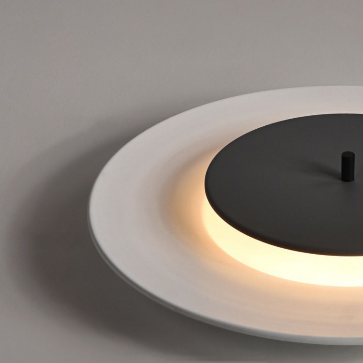 Luminaire de montage de plafond en cercle en métal, lustre de montage de plafond à LED de Style nordique