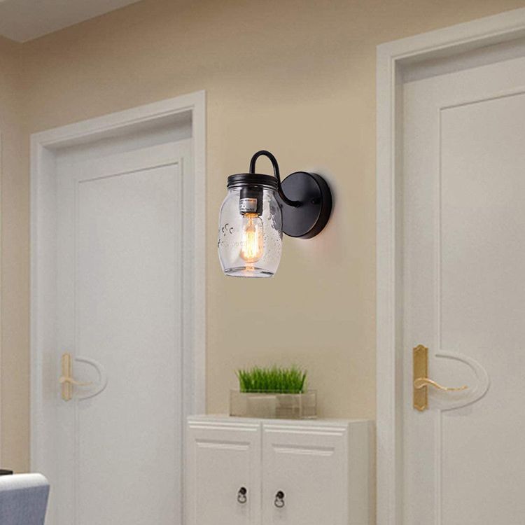 Industrielles Schwanenhalsstiel -Leuchten -Licht -Eingangs -Jar -Wandlampe für Korridor