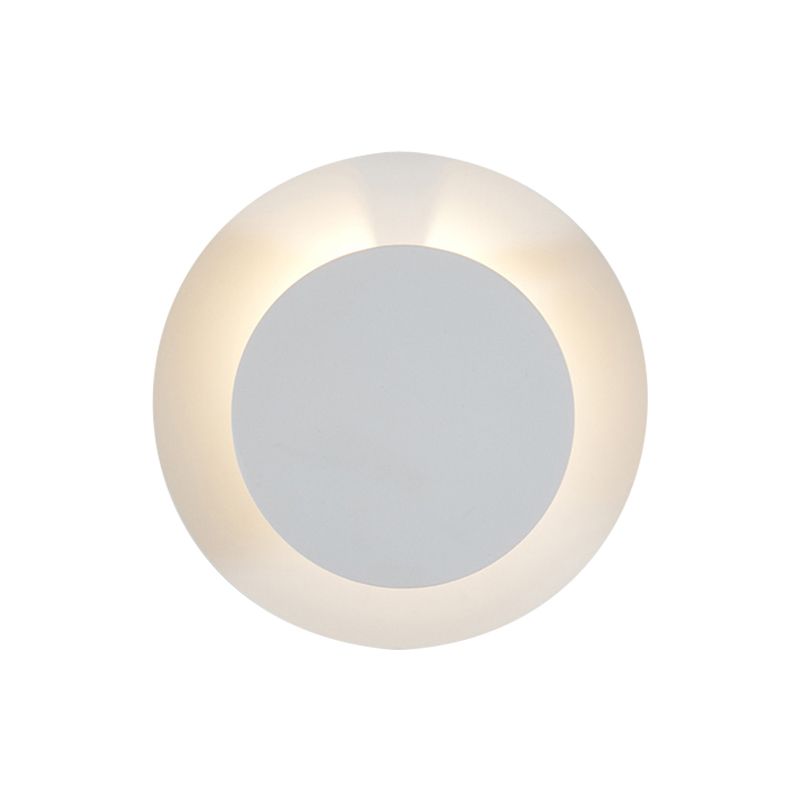 Metallic Disc Mur Mall Lampe LED MINDAGE MONTRE LED MONTRE LED BLANC AVEC avec conception réglable