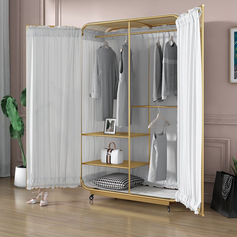 Modern Style Wardrobe Closet Metal Wardrobe Cabinet for Home