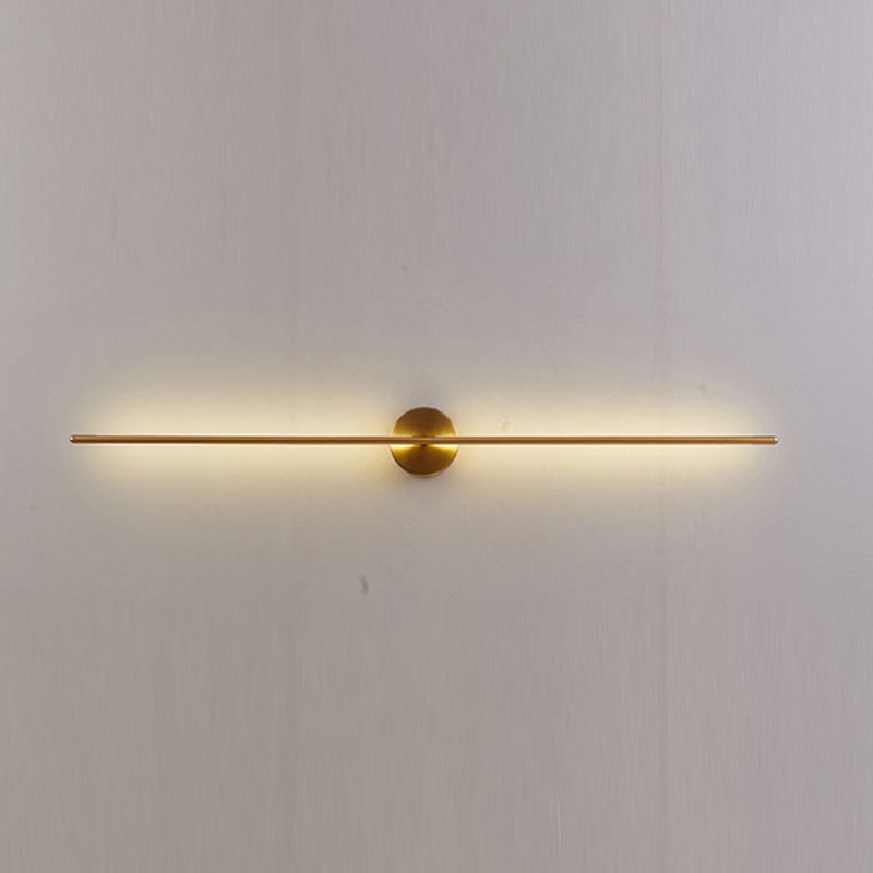 Linear Shape Metal Wall Light Fixture Modern Style 1 Light Wall Mounted Light Fixture