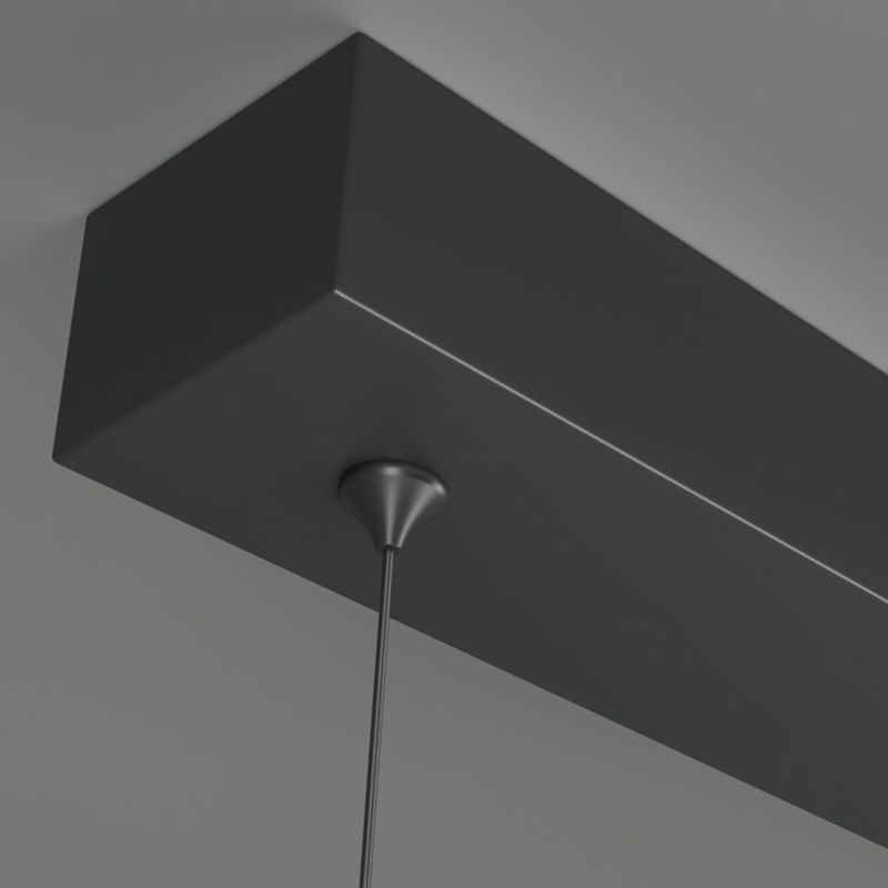 Contemporary Linear LED Chandelier Light Fixtures Restaurant Hanging Chandelier