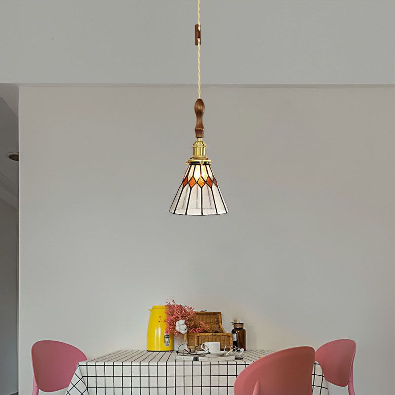 Konische hängende Leuchten 1 hellfleckiges Glas-Pendel-Leuchten-Leuchten-Leuchten