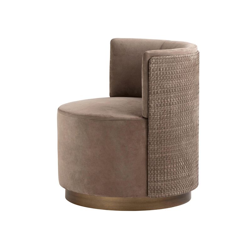 Contemporary 24.01" W Fix Back Chair Faux Leather Armless Chair