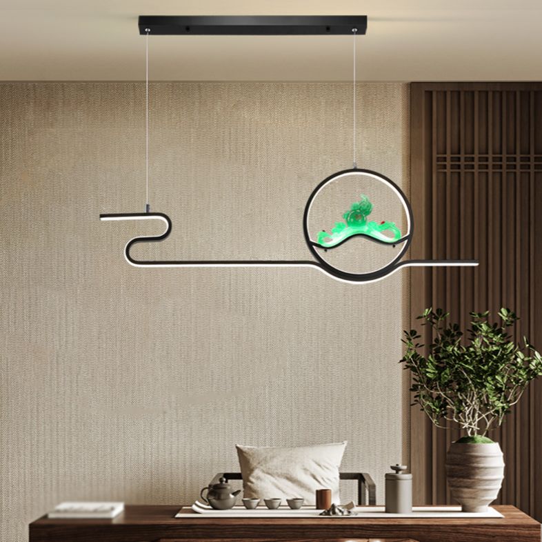 Estilo contemporáneo Luces de isla lineal Luces de metal 2 Lighting Lighting Lighting Accesorios