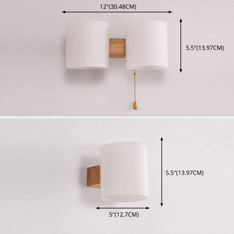 Licámetro de pared de madera de color logar