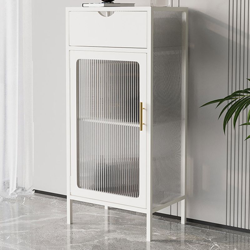Contemporary 1 - Door Accent Cabinet, Rectangle Cabinet with 1 Drawer