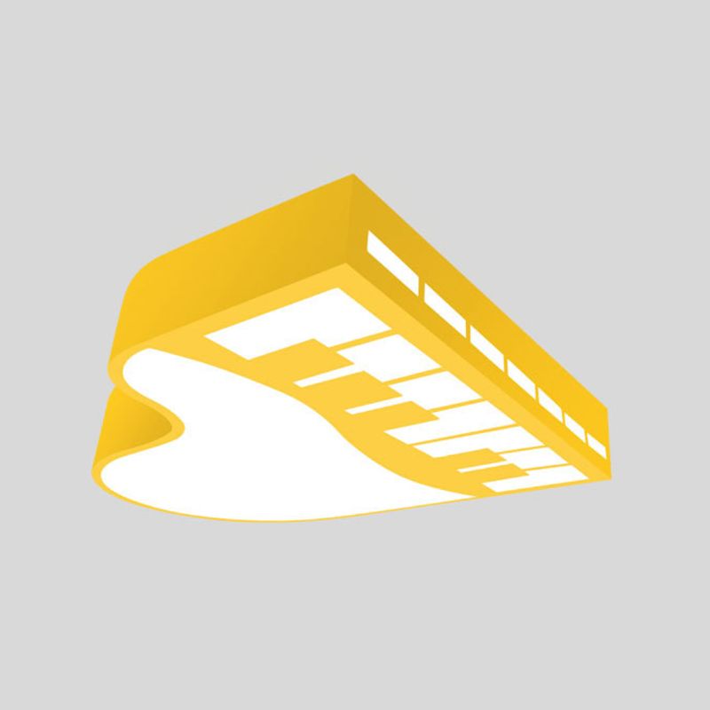 Cartoon LED Hanging Chandelier Piano Pendant Light Kit with Acrylic Shade for Corridor