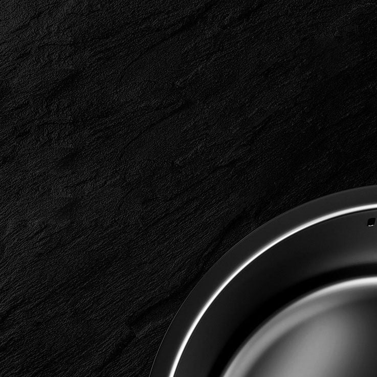 Contemporary Style Round Kitchen Sink Stainless Steel Kitchen Sink