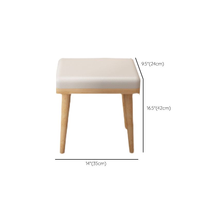 Modern 2-Drawers Solid Wood Dressing Table Mirror Makeup Table