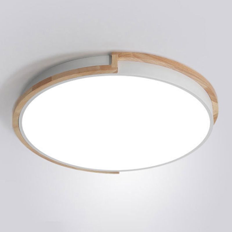 Round Shape LED Ceiling Lamp Macaroon Modern Iron 1 Light Flush Mount for Dining Room