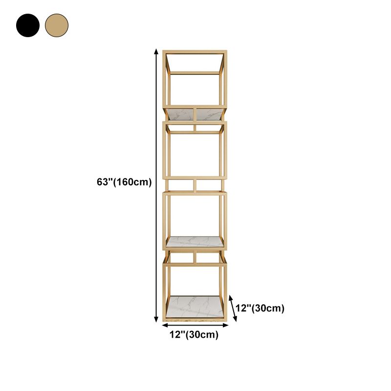 11.81"W Bookshelf Contemporary Style Open Back Bookcase for Home Office