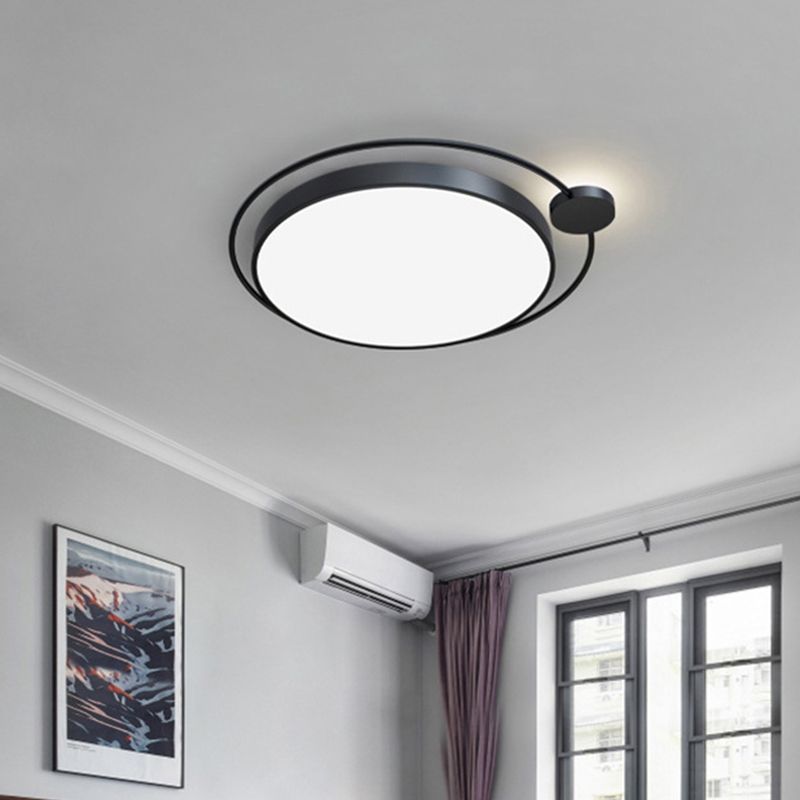 Accesorio de iluminación Led moderno, accesorio de iluminación empotrado, pantalla de acrílico y metal para dormitorio