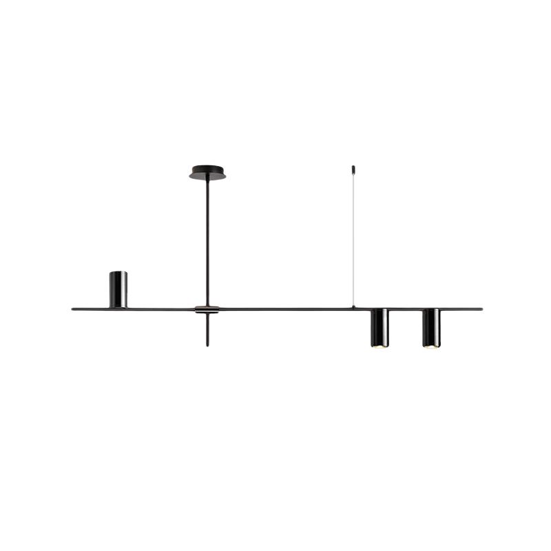 Linear 3 / 4 / 5 - Light Kitchen Island Pendant Iron Ceiling Pendant in Black / Gold