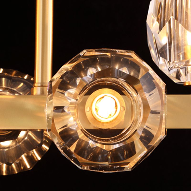 Luces colgantes de domo de estilo moderno luces colgantes de vidrio transparente