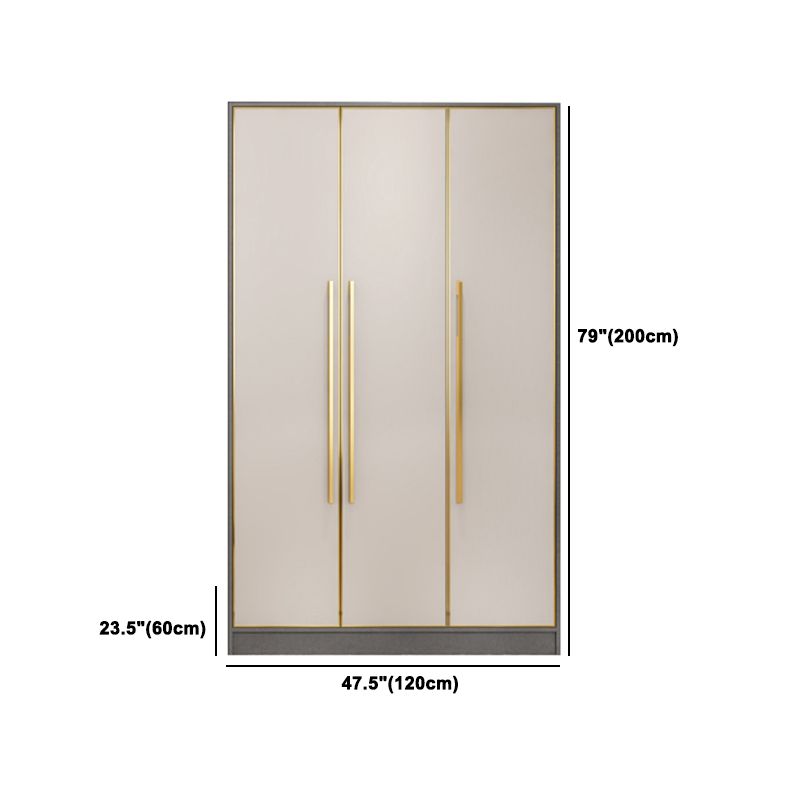 Wooden Wardrobe Cabinet with Soft Close Doors Hinged Wardrobe Armoire