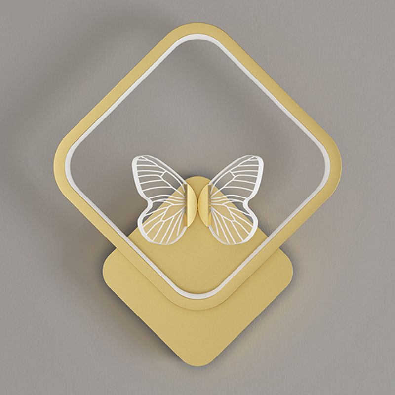 Nordic Style Iron Wall Light Geometry Shape Wall Lamp for Children's Room