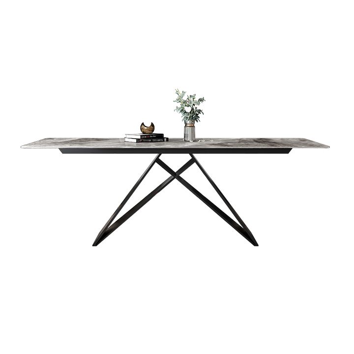 Modern Style Dining Room Sets with Sintered Stone Dining Table and Chairs