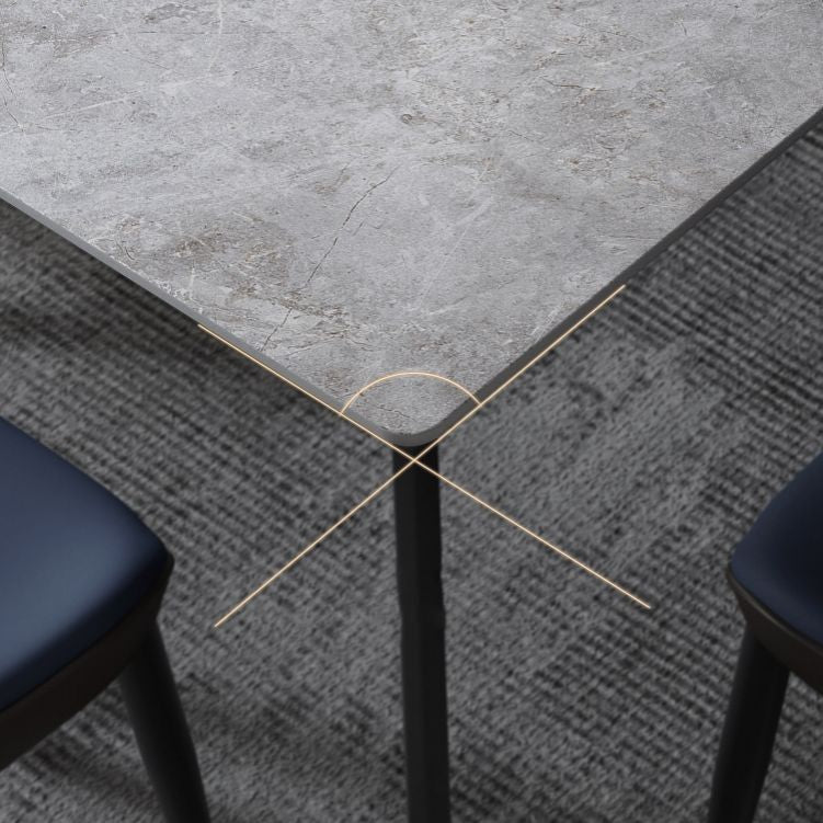 Modern 1/4/7 Pieces Dining Set Rectangle Sintered Stone Dining Table Set