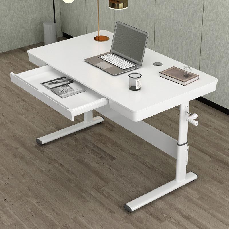 Contemporary Metal Trestle Base Desk Standing Desk Converter for Office